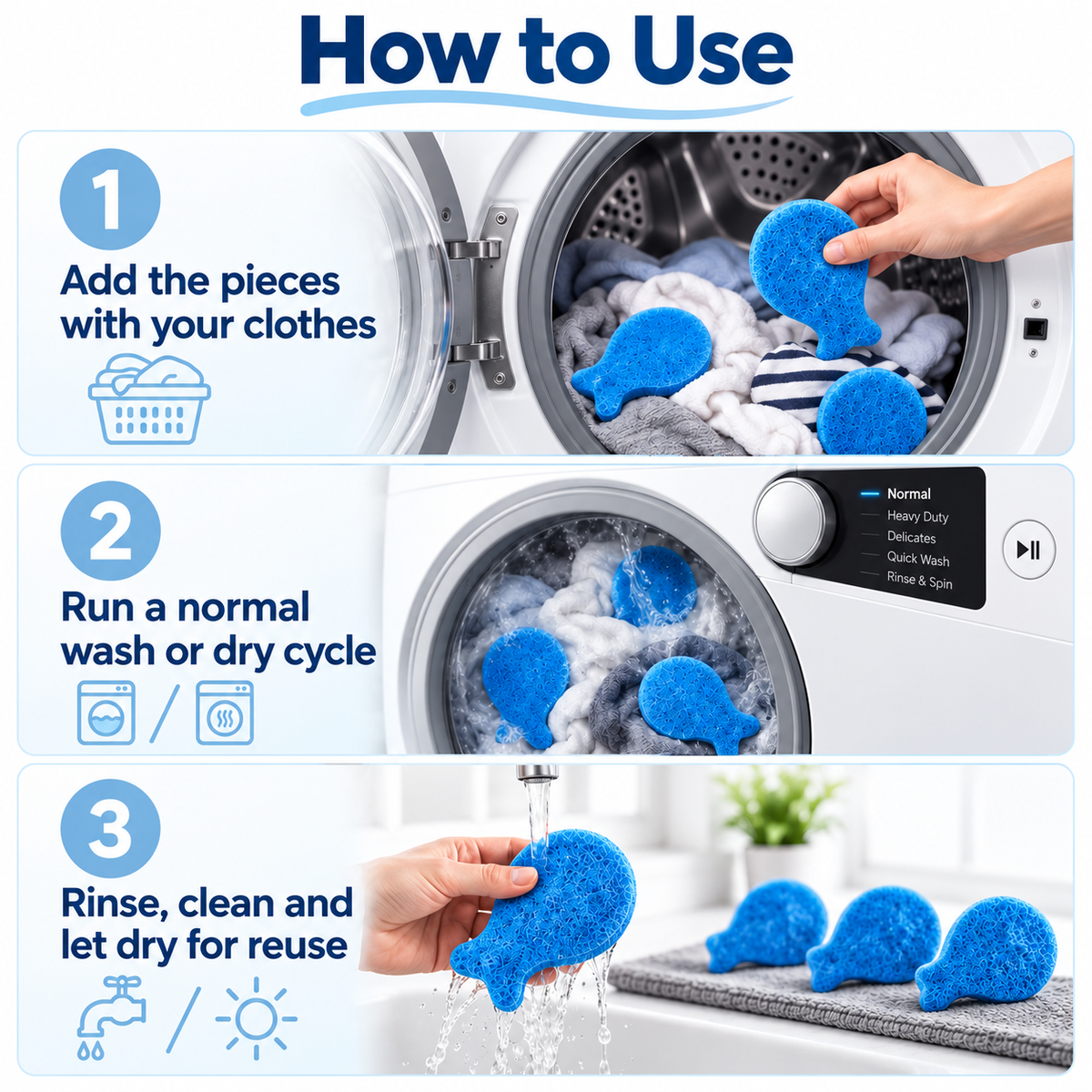 Laundry Pet Hair Removal Fish