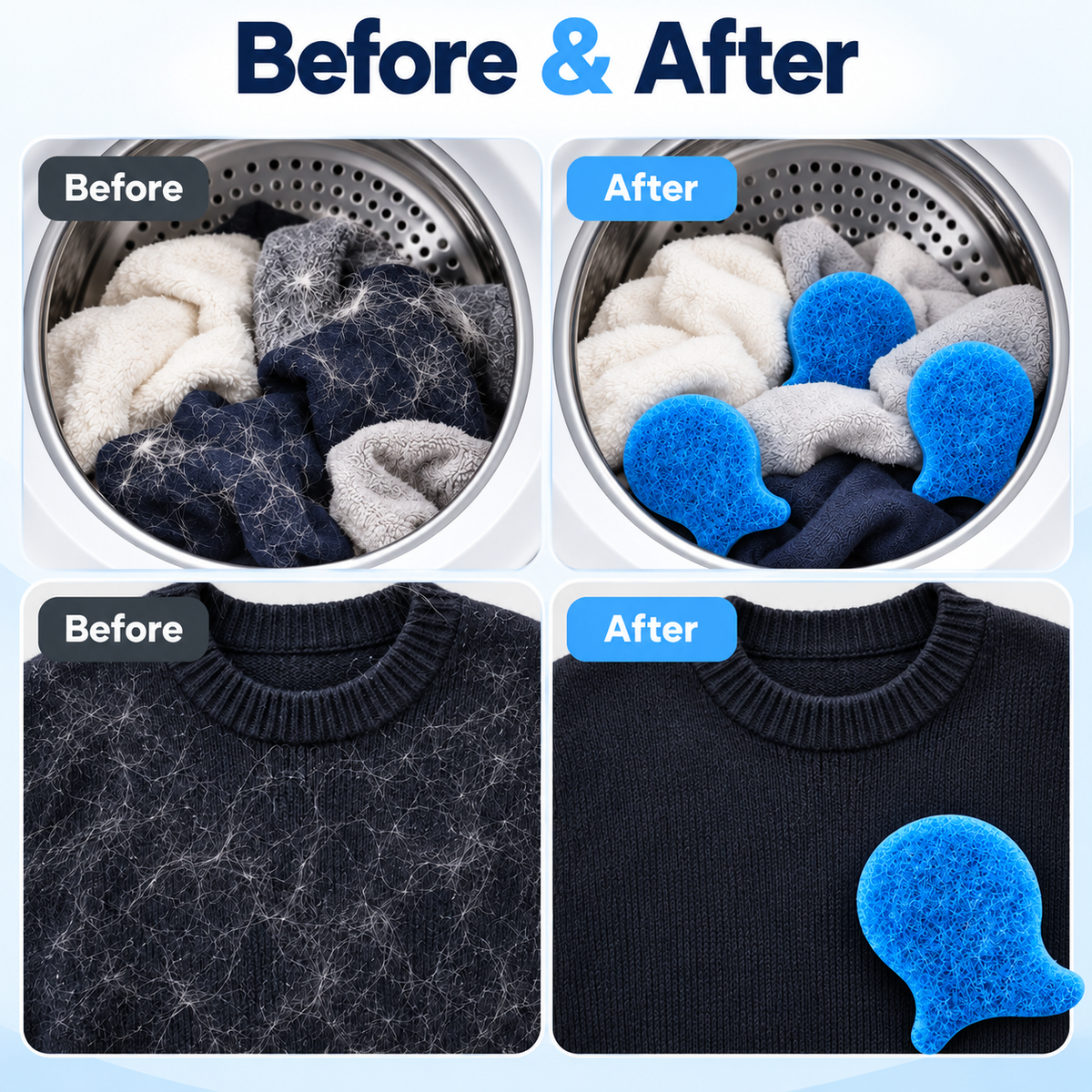 Laundry Pet Hair Removal Fish